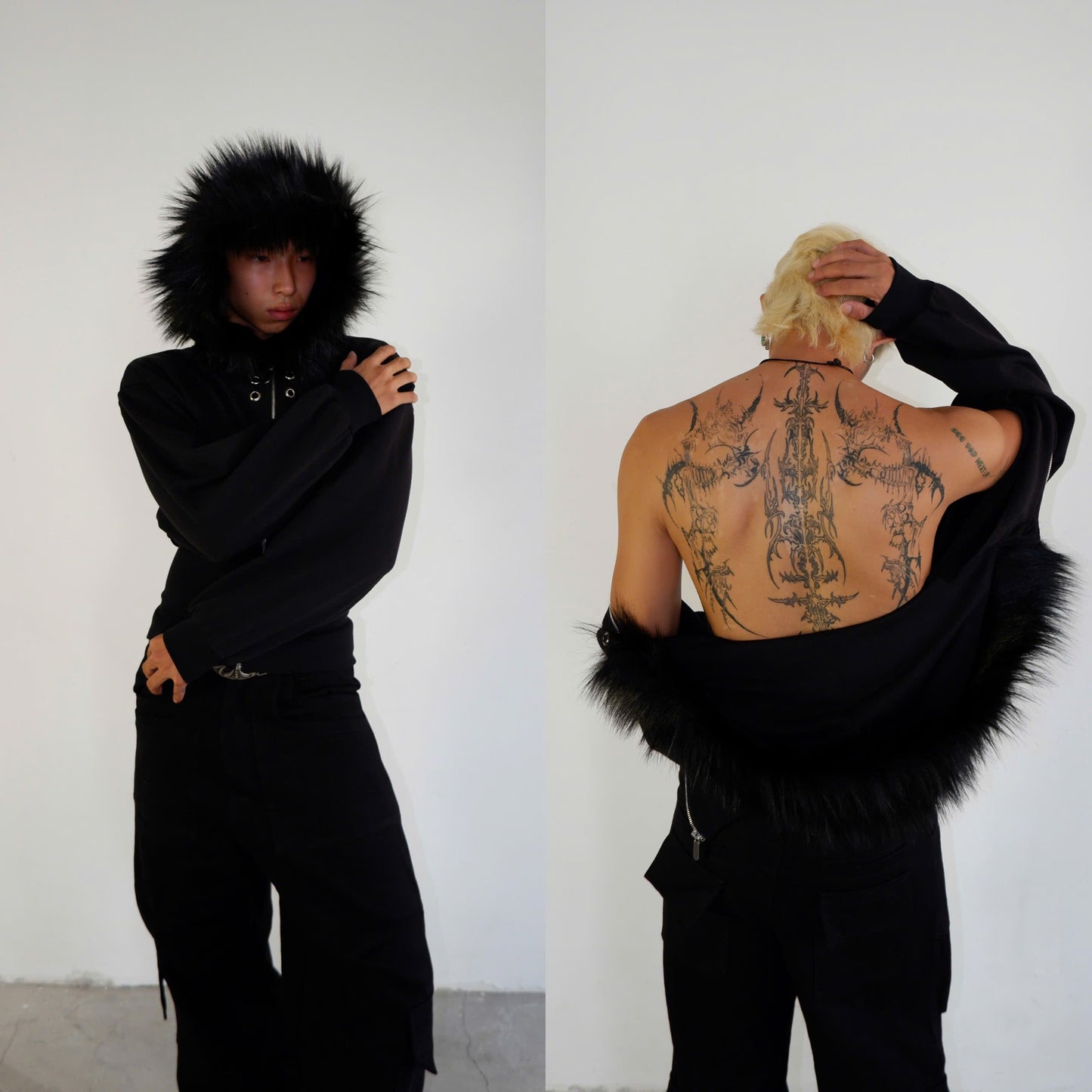 FF CROPPED HOODIE ZIP