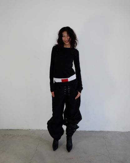 DOUBLE WAISTBAND SWEATPANTS