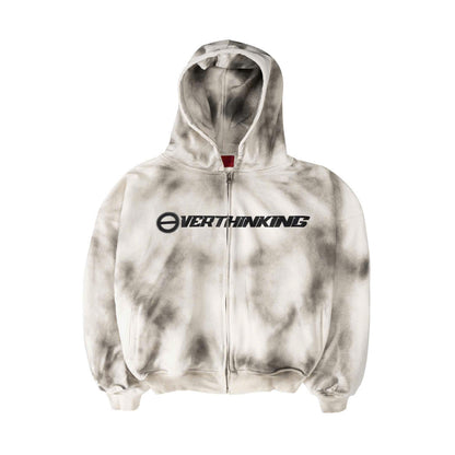 OVERTHINKING WASHED HOODIE ZIP