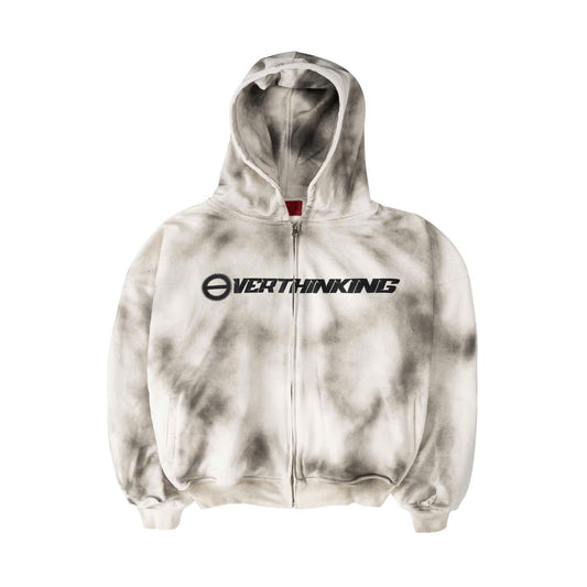 OVERTHINKING WASHED HOODIE ZIP