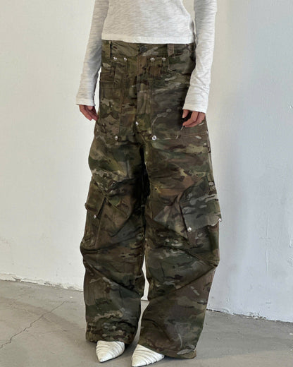DP CAMO WASHED CARGO PANTS