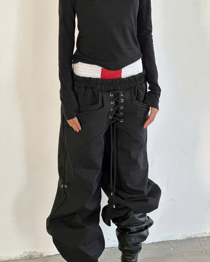 DOUBLE WAISTBAND SWEATPANTS