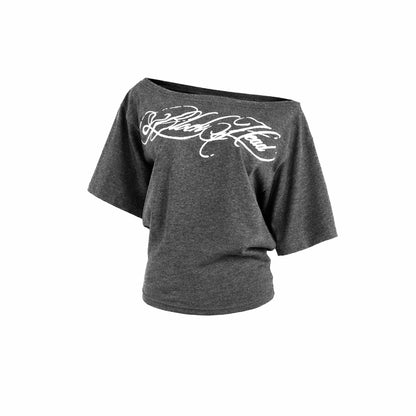 BLOCKHEAD OFF SHOULDER T-SHIRT