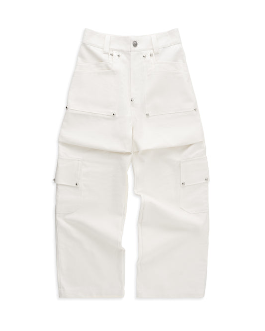 UMBL DP WHITE CARGO PANTS