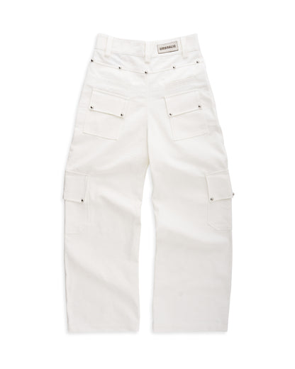 UMBL DP WHITE CARGO PANTS