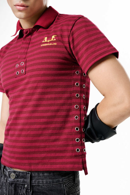 UMBL PINK STRIPED POLO