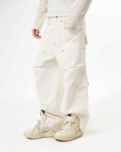 UMBL DP WHITE CARGO PANTS