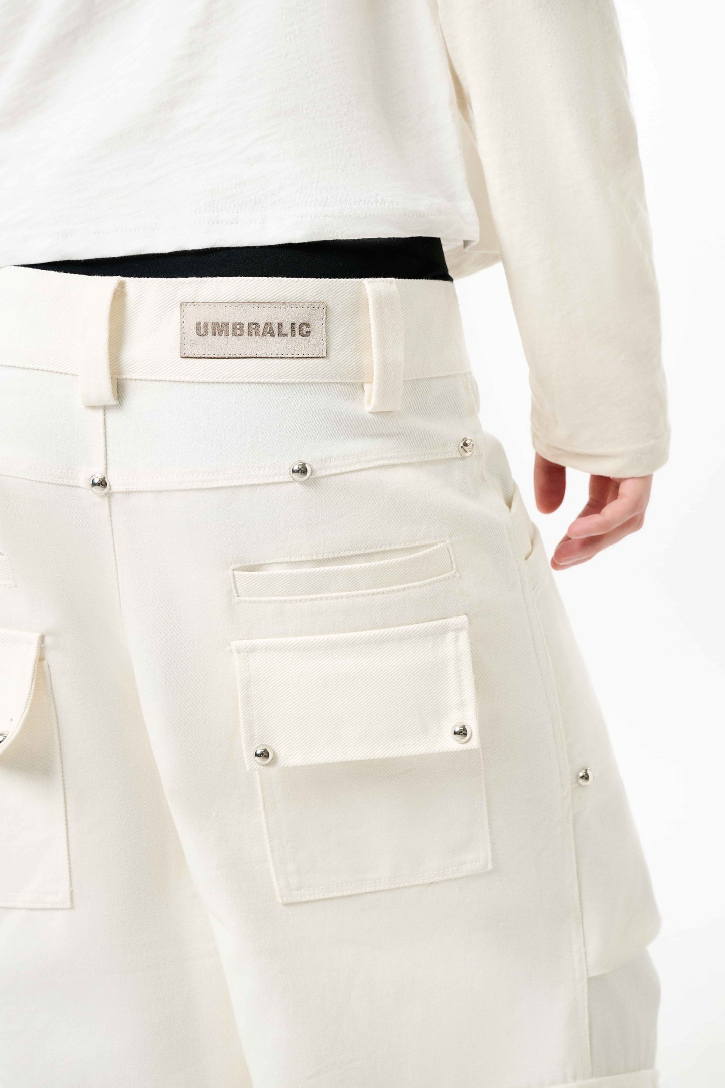 UMBL DP WHITE CARGO PANTS
