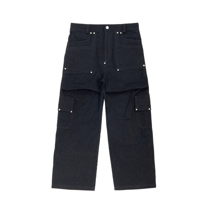 DP BLACK CARGO PANTS