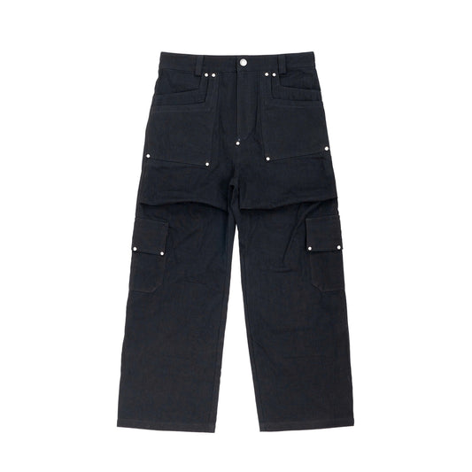 DP BLACK CARGO PANTS